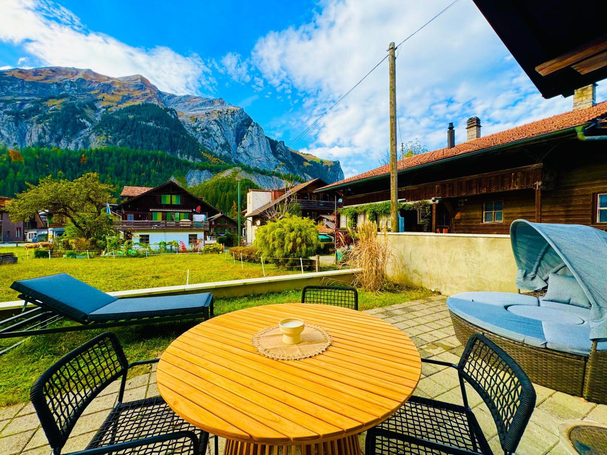 Cute & Cozy Oasis, Private Afternoon Sun Terrace Kandersteg Exterior foto
